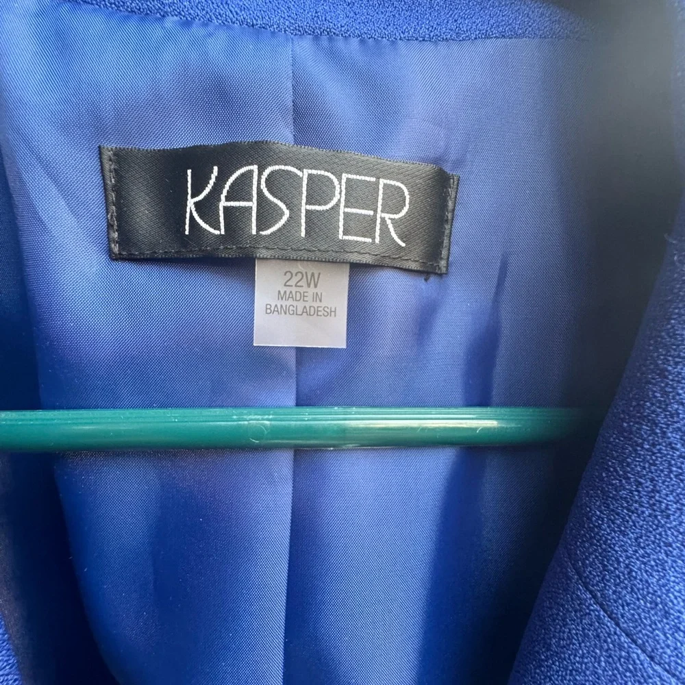 Kasper brand women’s blue blazer 22W - Picture 3 of 6